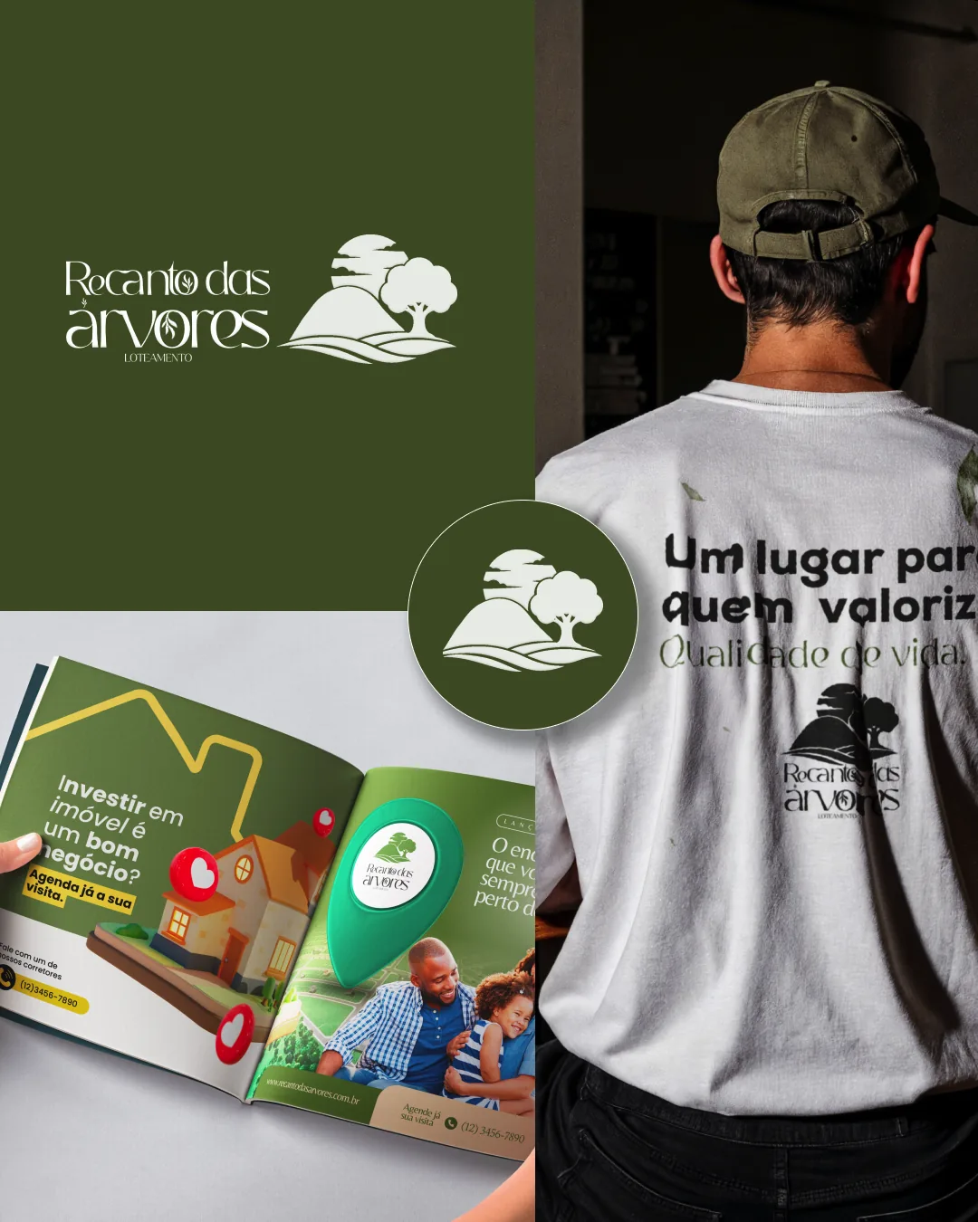 Identidade visual: Loteamento Recanto das Árvores